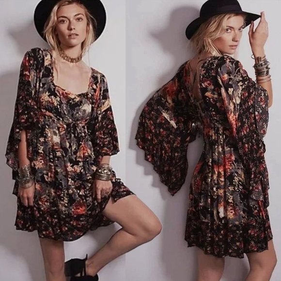 Free People Dresses & Skirts - FREE PEOPLE Heart of Gold Dress Moonlight Garden Combo Sz XS / S